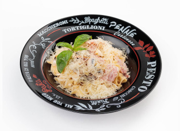 Феттуччине с вет. и гриб.