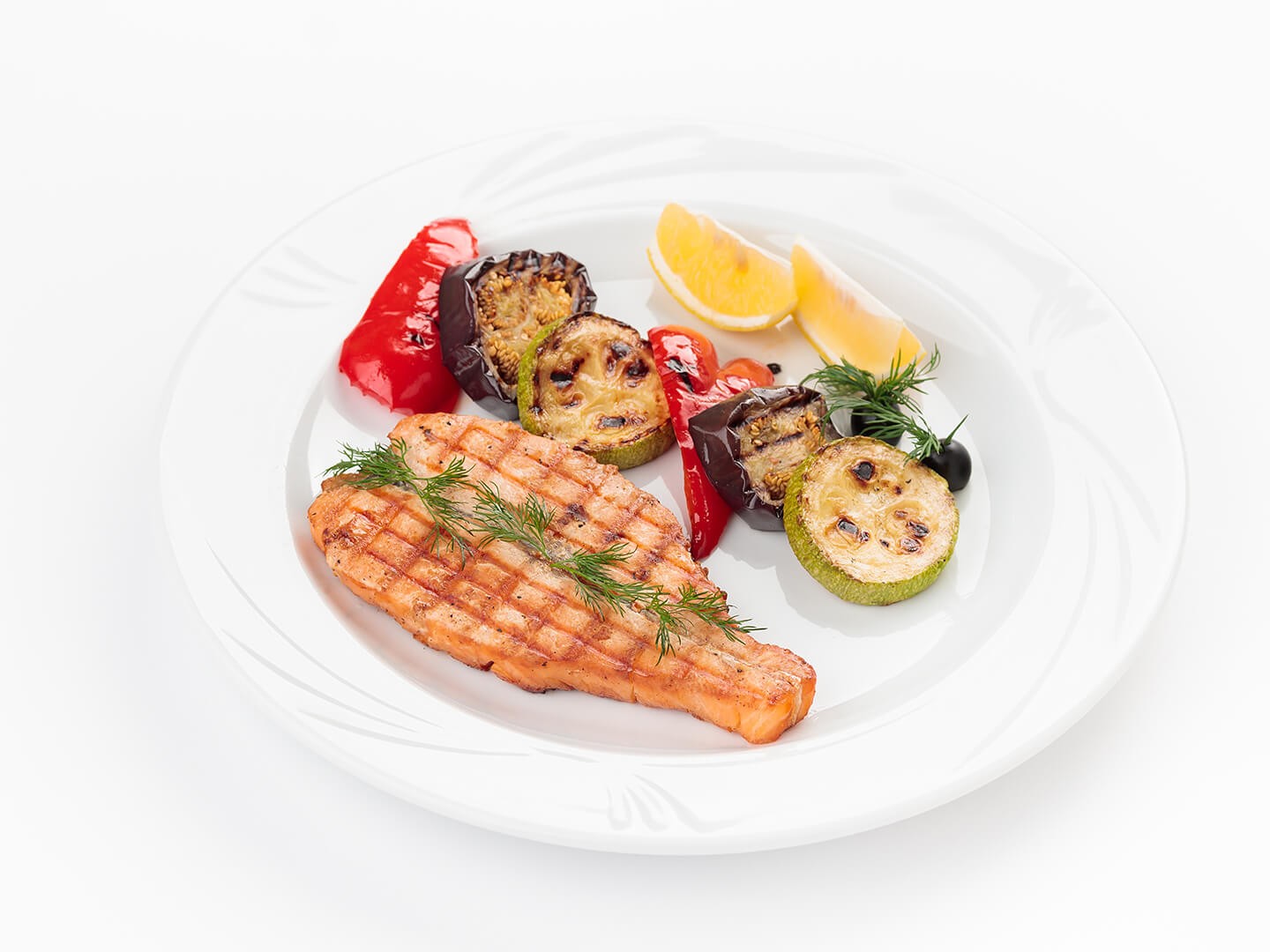 Стейк из лосося на гриле (А)