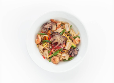 Лапша с морепродуктами Харусаме