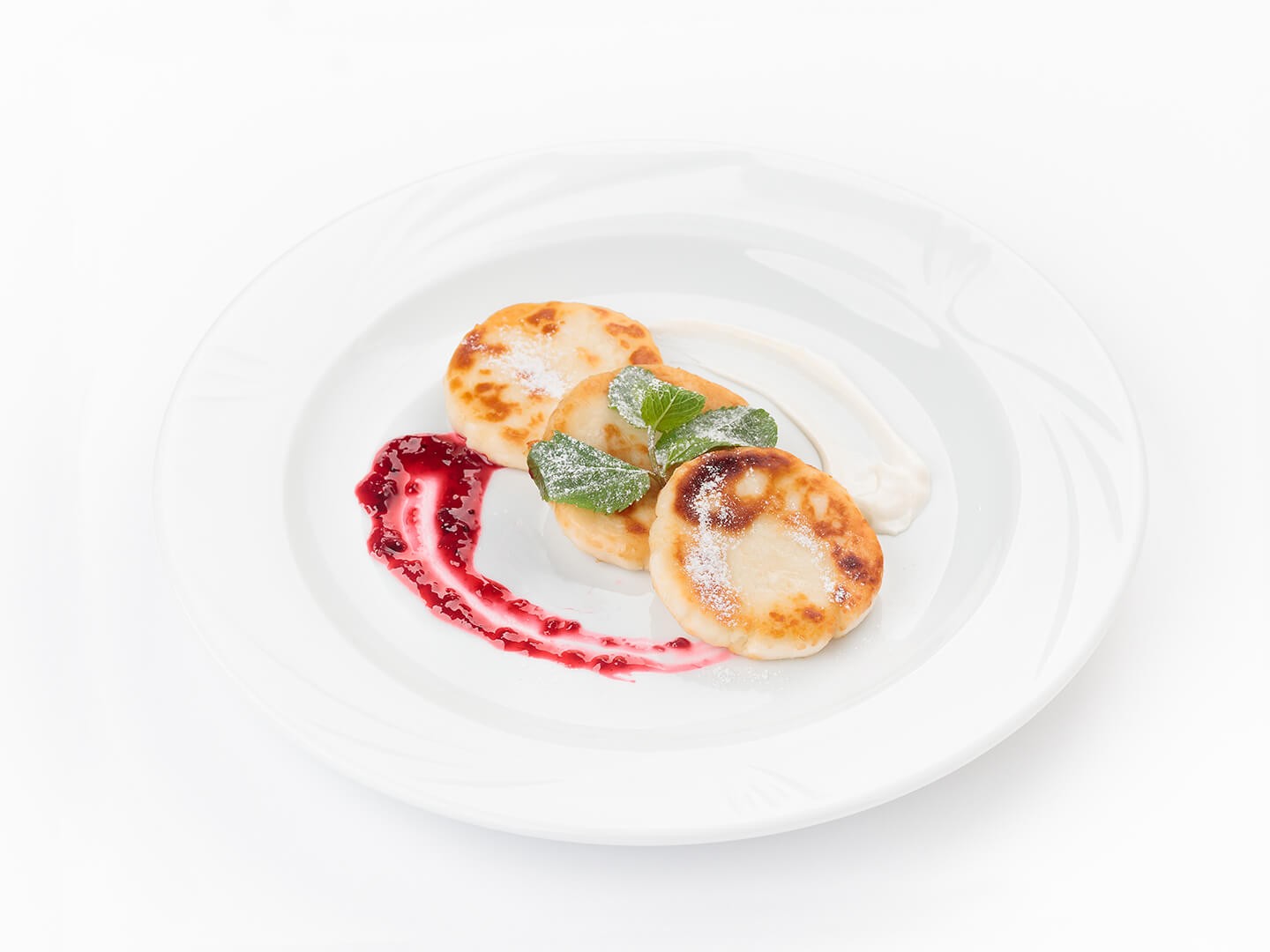 Сырники со смет. и джемом