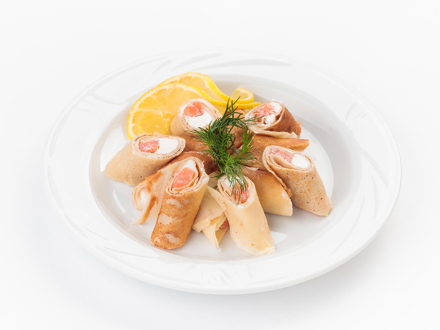 Блинчики с семгой и сыром