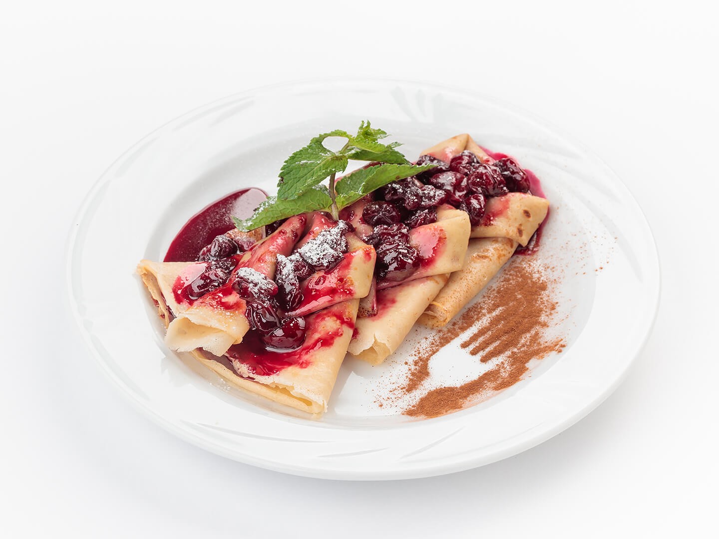 Блинчики с вишн.